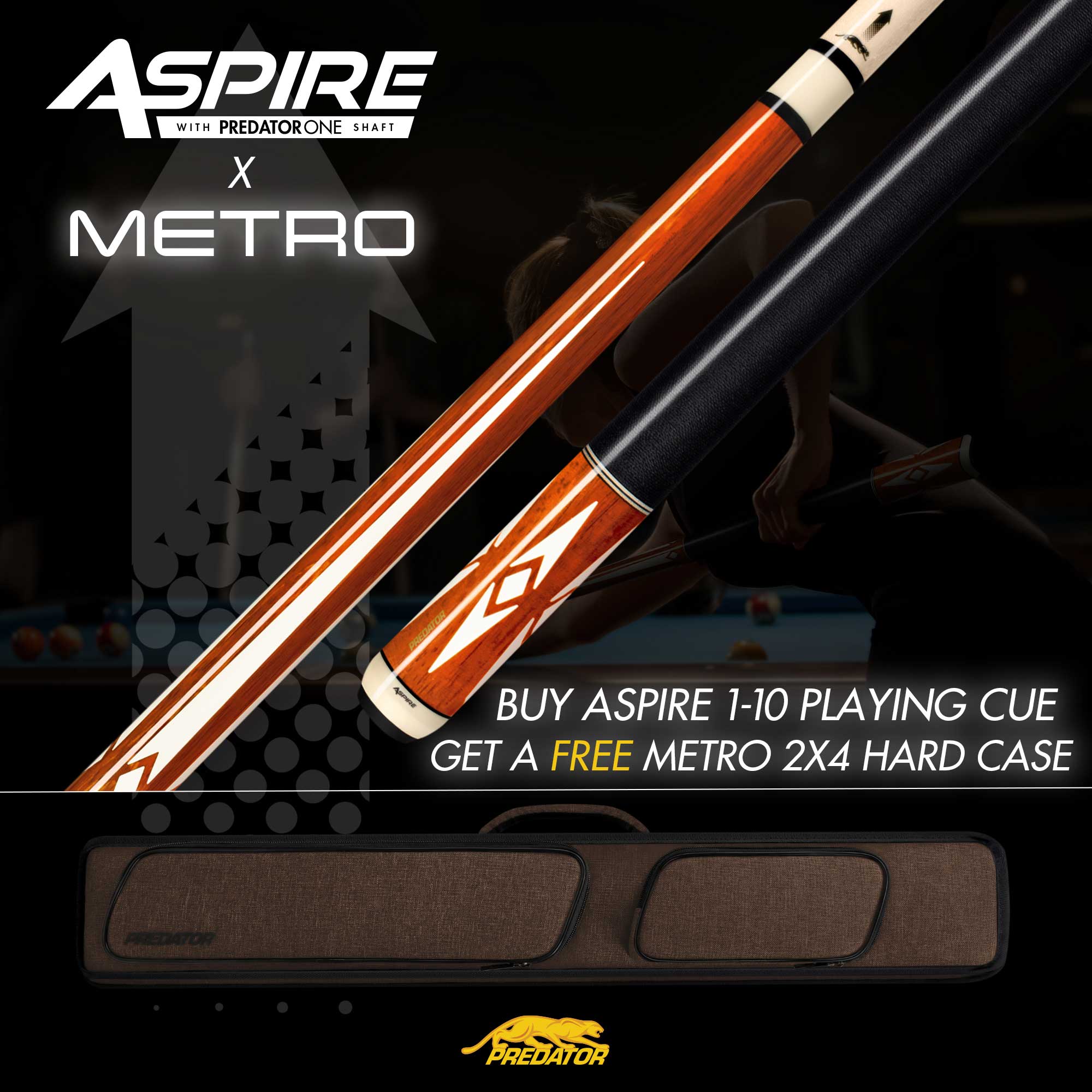 Promo Aspire 10 Pool Cues 